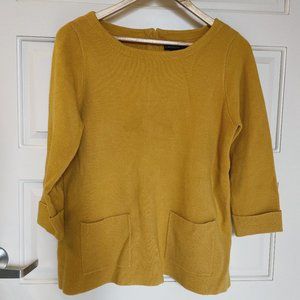 Cynthia Rowley Yellow Pullover Sweater